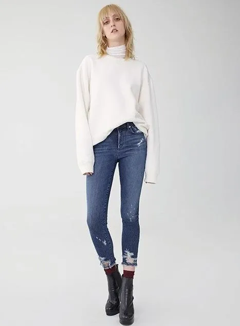 AGOLDE - Sophie Hi Rise Skinny Crop