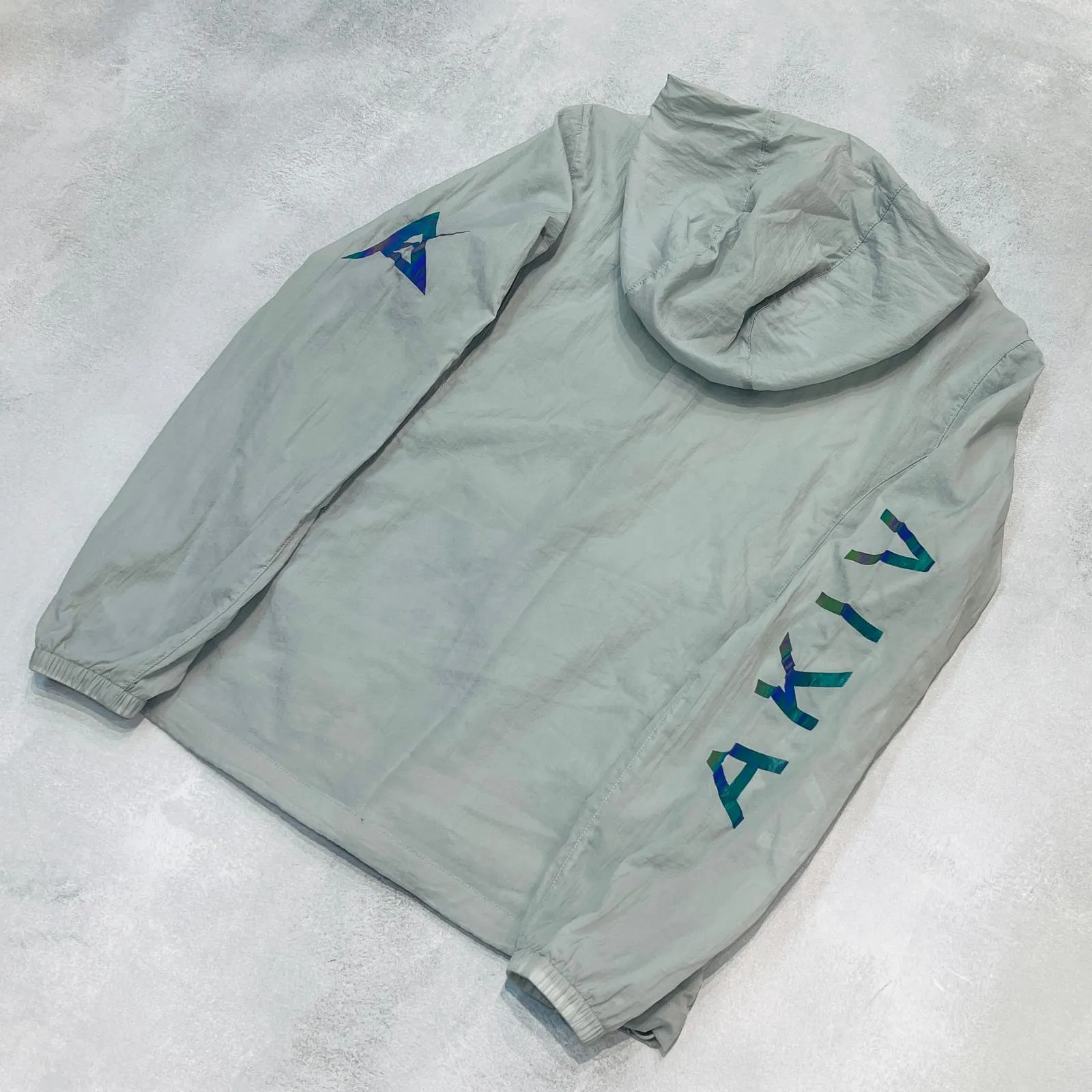 AKIV Running Breathable Waterproof Packable Jacket Unisex | Grey