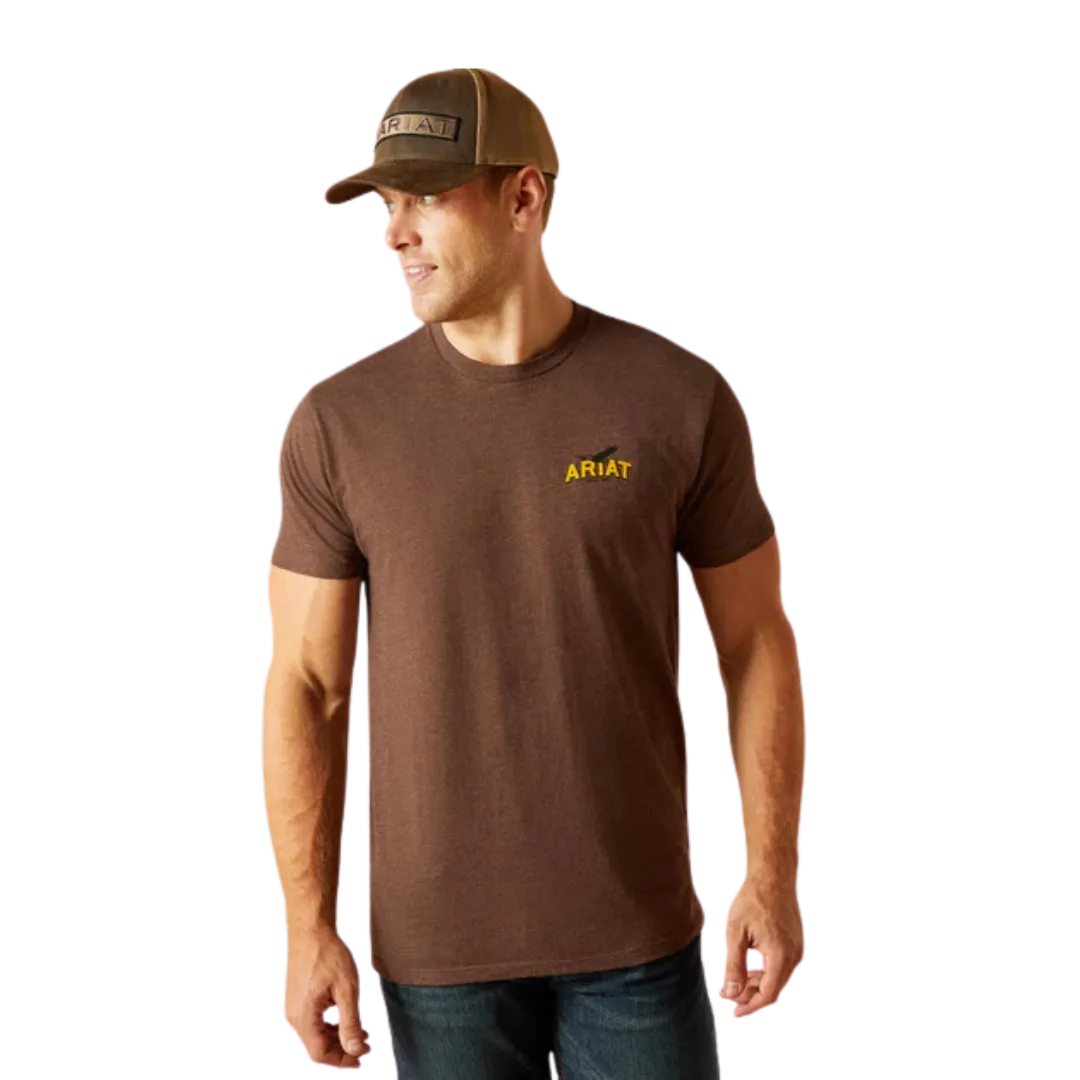 Ariat Men's Bison Sketch Shield Tee Shirt