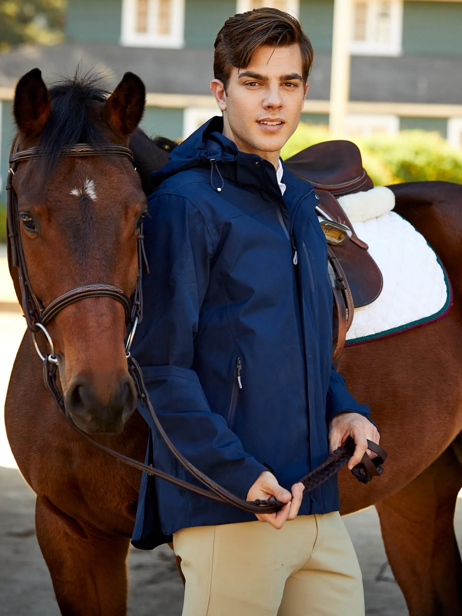 ARIAT Men's Coastal Waterproof Jacket - Navy