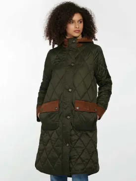 BARBOUR Ladies Mickley Quilted Jacket - Sage - Sizes: UK 14