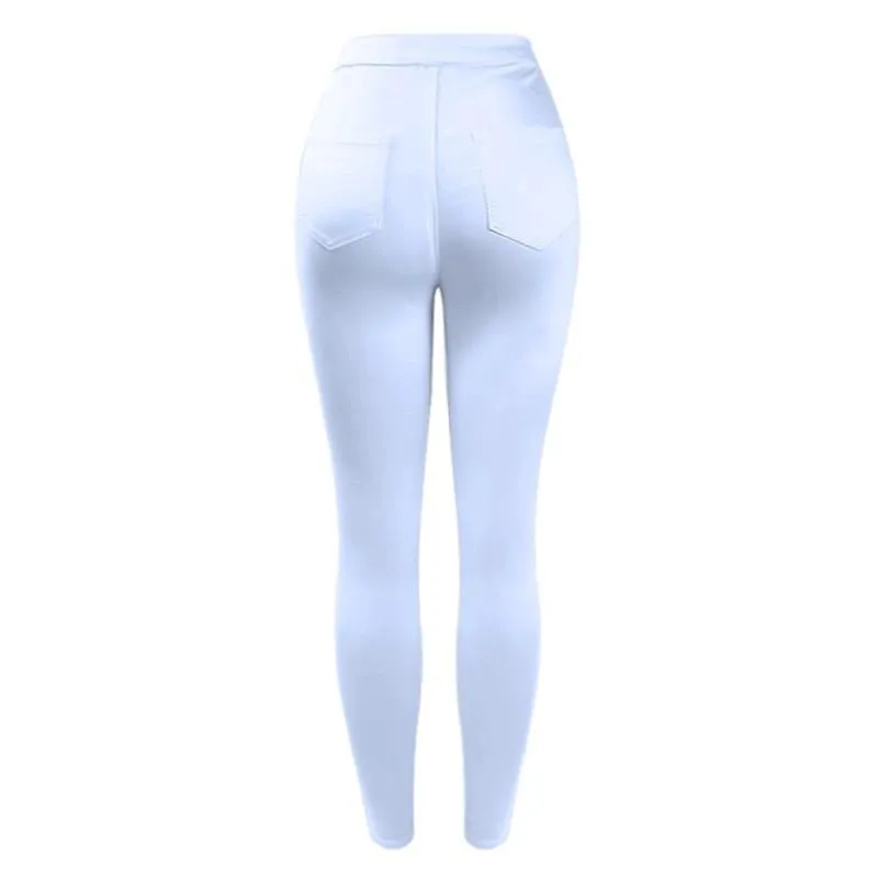 Basic White High Waist Skinny Jean