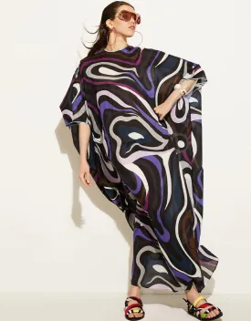 Black Lewish Cotton Kaftan