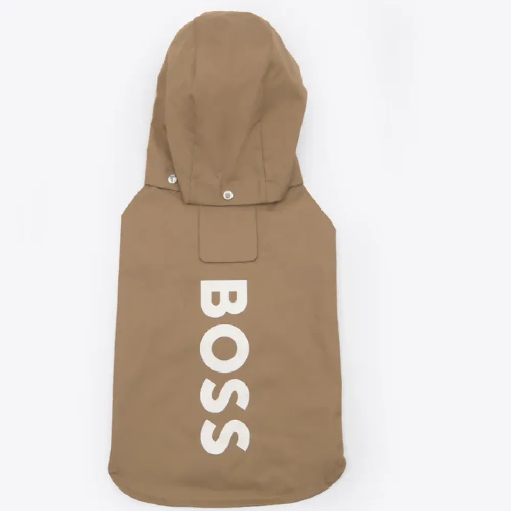 Boss Raincoat for Dogs (Camel)