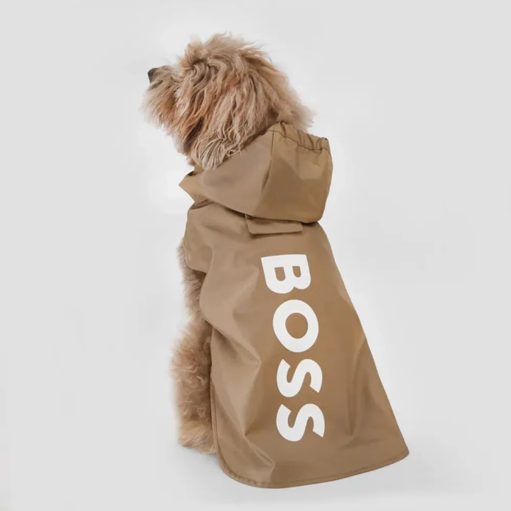 Boss Raincoat for Dogs (Camel)