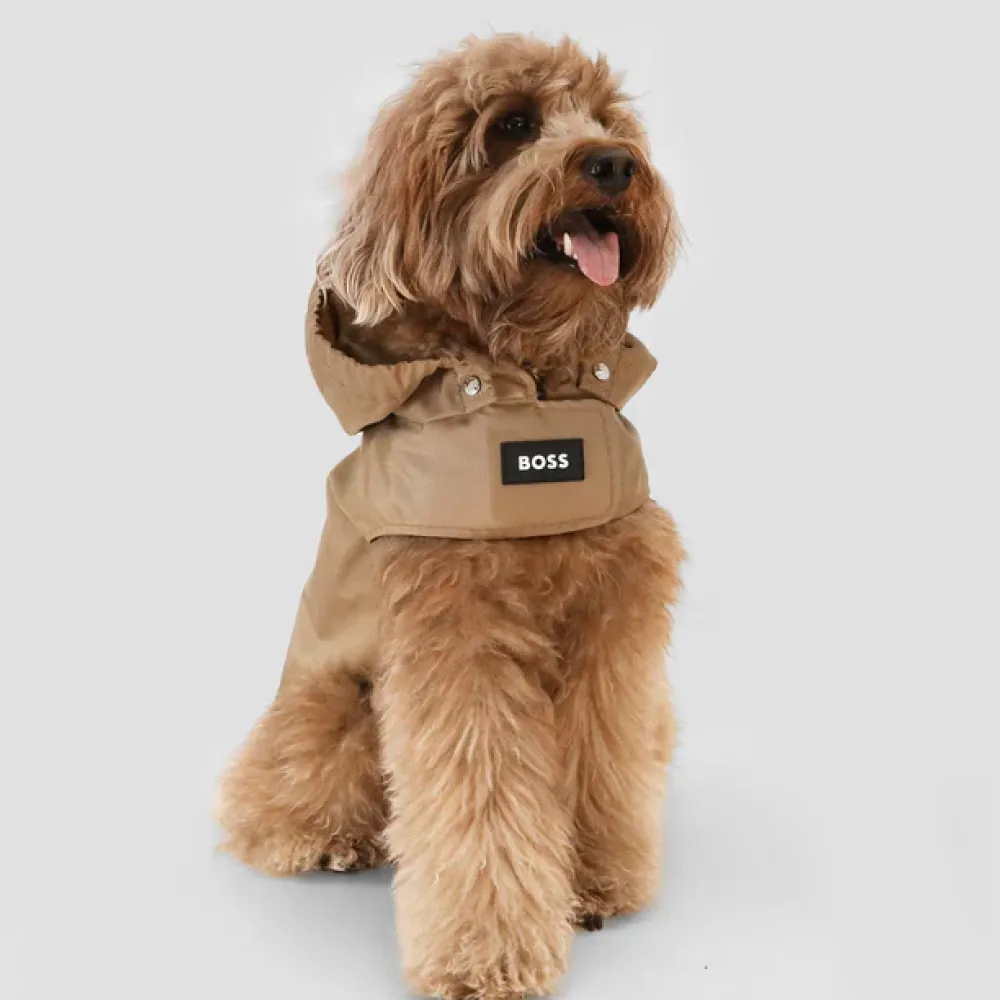 Boss Raincoat for Dogs (Camel)