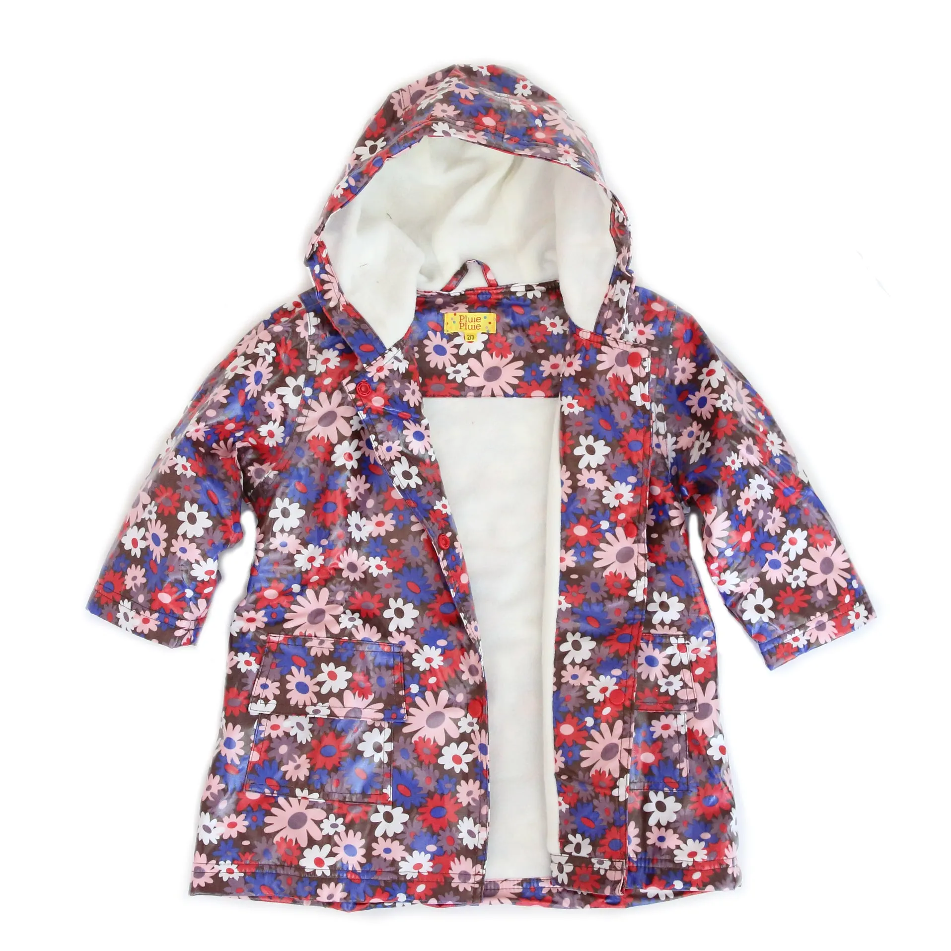 Brown Flower Raincoat