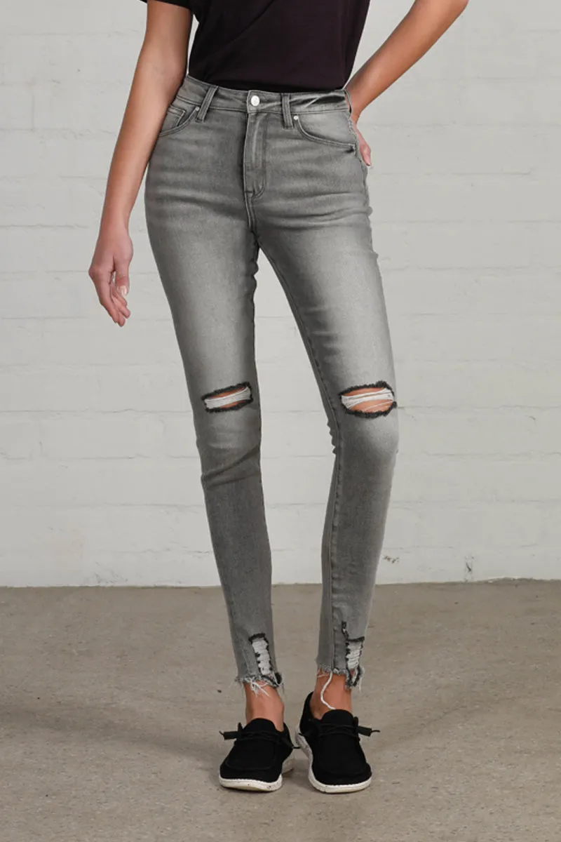 Change the Mood High Waist Ankle Skinny Jeans