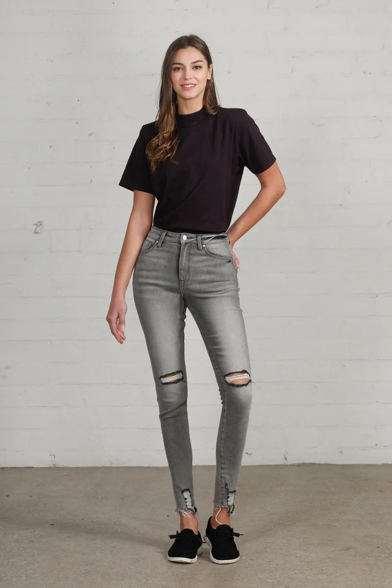 Change the Mood High Waist Ankle Skinny Jeans