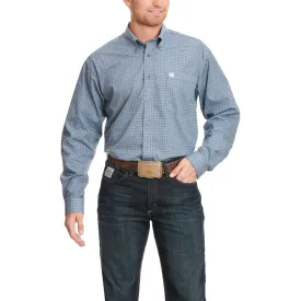 Cinch Men's Blue Cornflower Geo Shirt