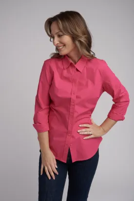 Classic Cotton Shirt Hot Pink