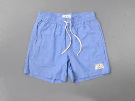 CLUB SHORT. WASHED DENIM