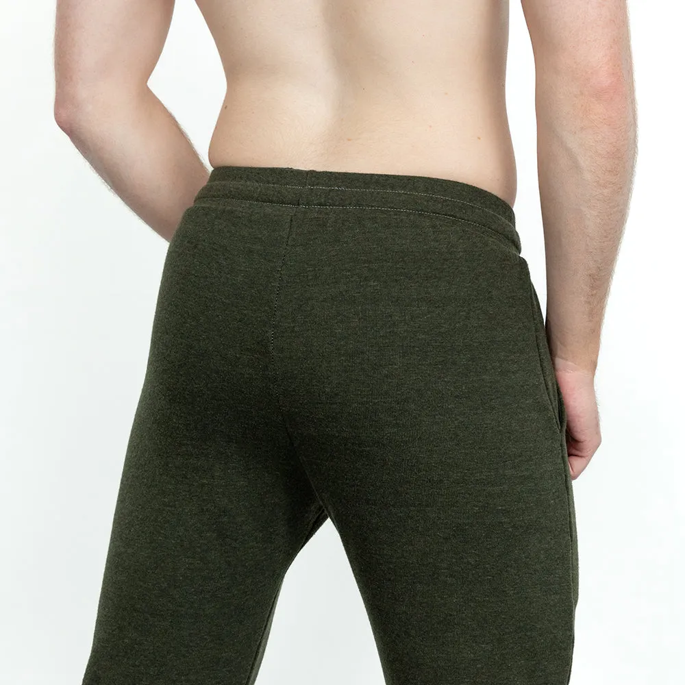 Dark Army Green Heather Hugger Jogger Sweatpants