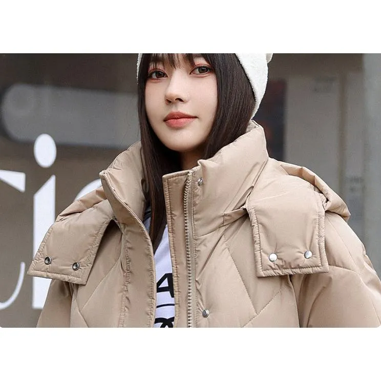 Detachable Hooded Puffer Coat