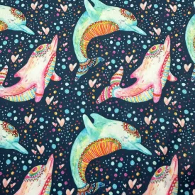 Dolphins 1 mil PUL Fabric - Made in the USA