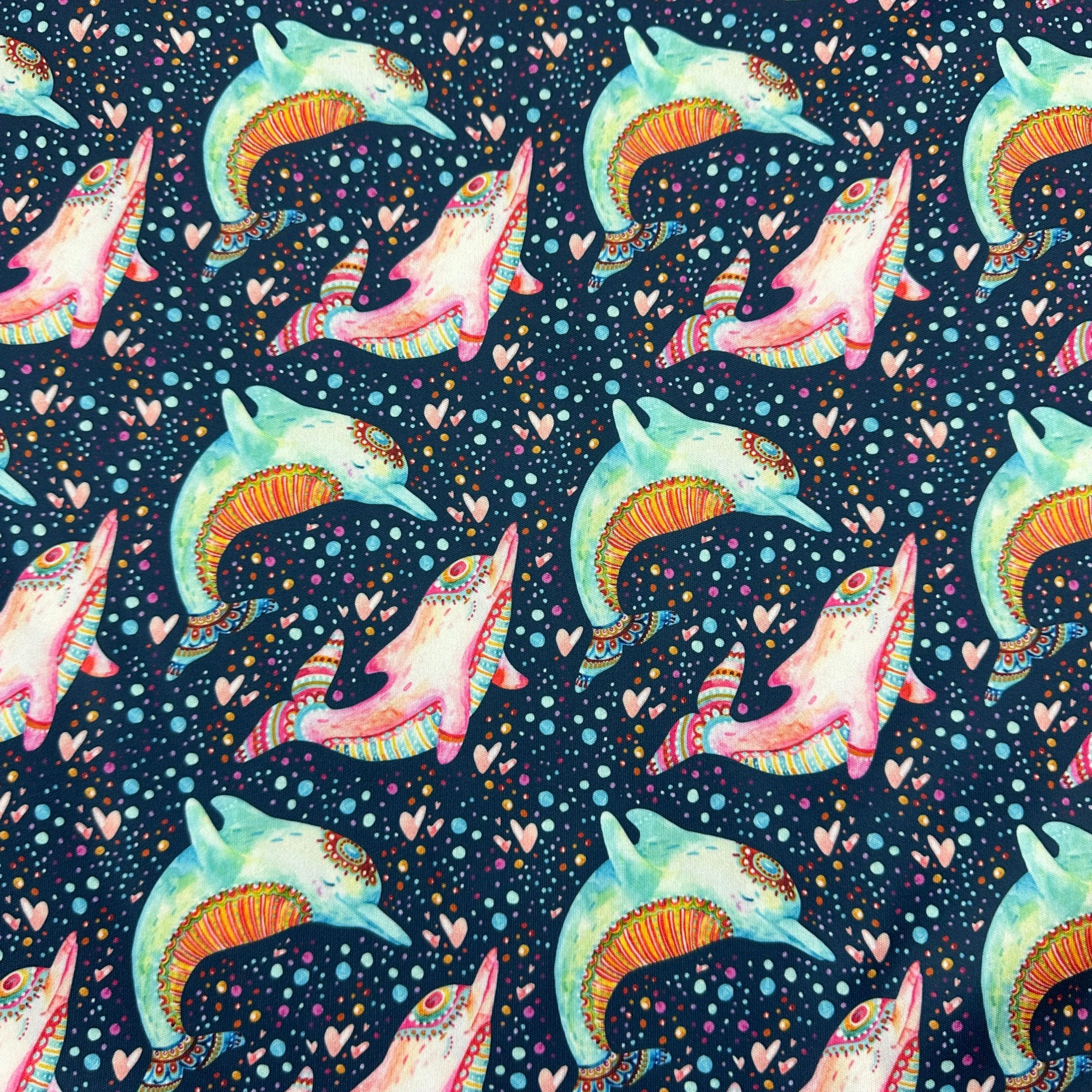 Dolphins 1 mil PUL Fabric - Made in the USA