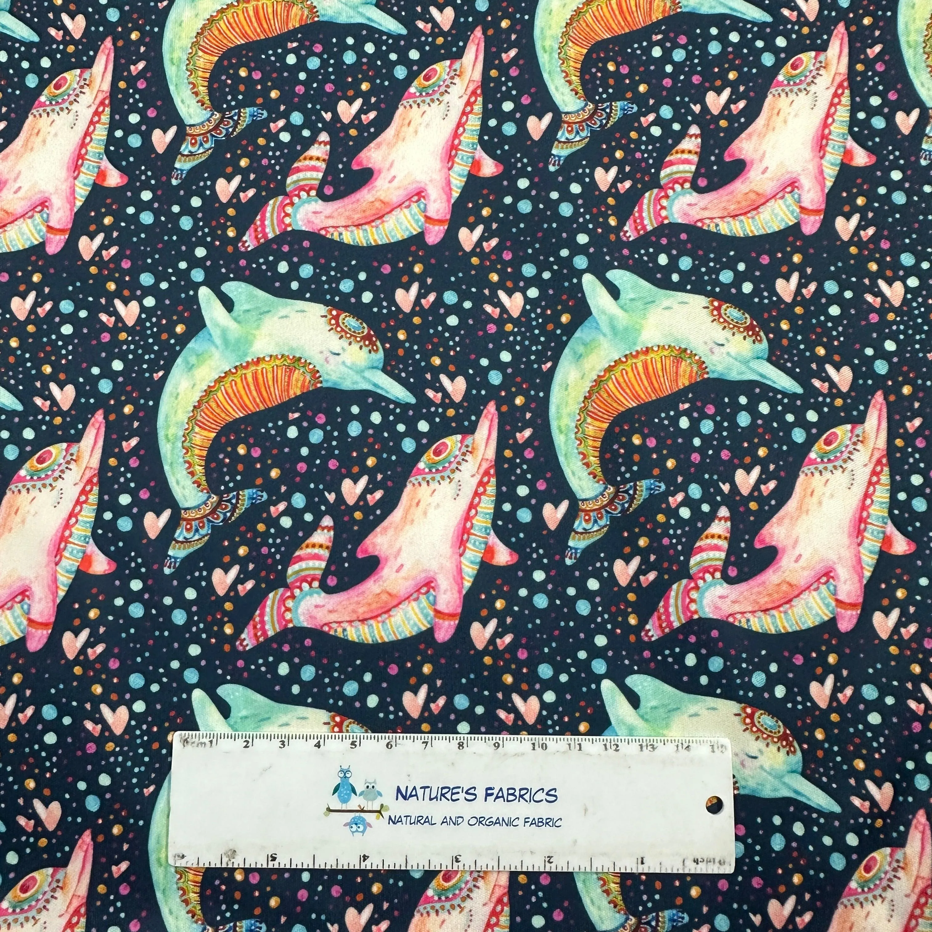 Dolphins 1 mil PUL Fabric - Made in the USA