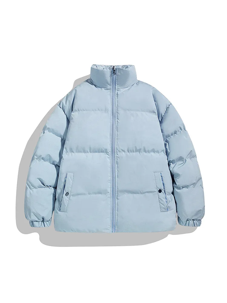 Durable Solid Color Reversible Quilted Coat