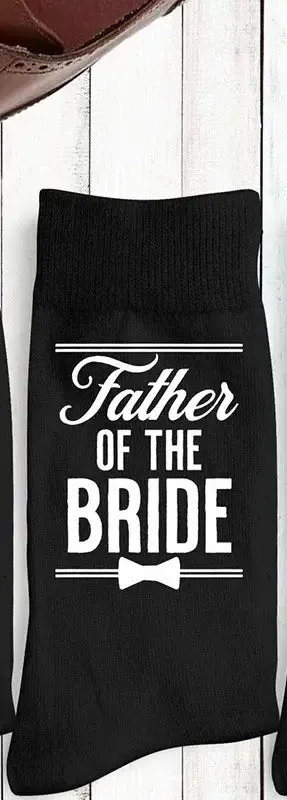 Father of the Bride Groom to be Best Man Groomsman Wedding Socks