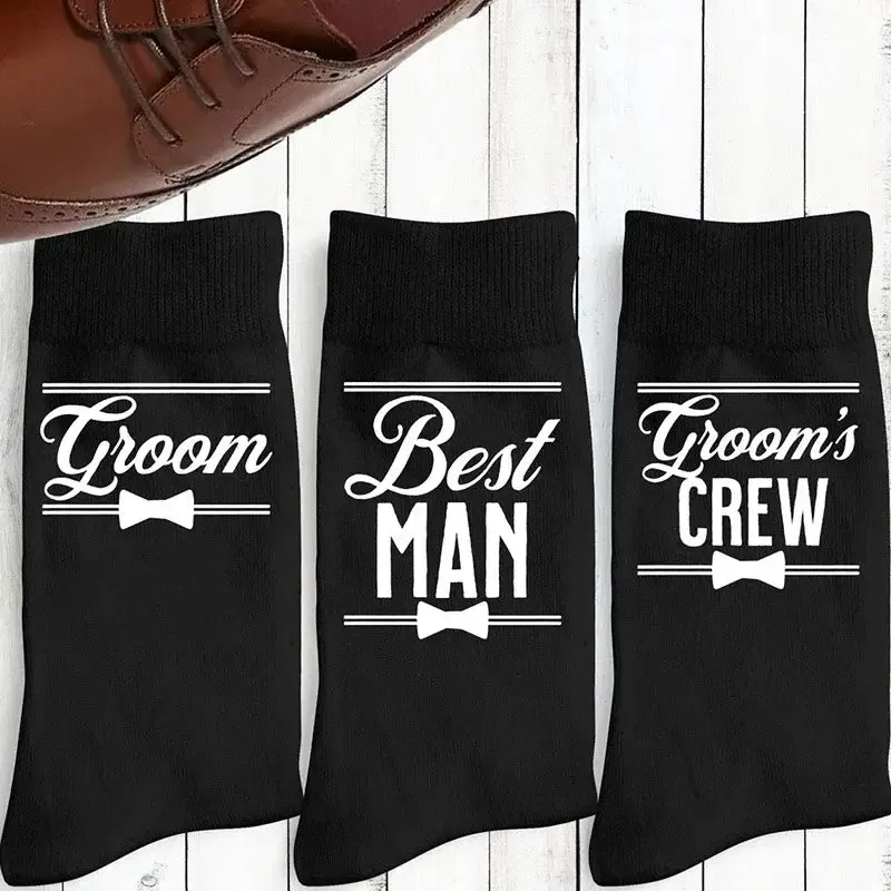 Father of the Bride Groom to be Best Man Groomsman Wedding Socks