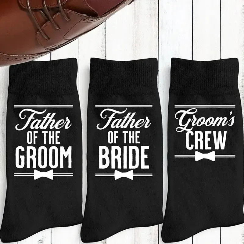 Father of the Bride Groom to be Best Man Groomsman Wedding Socks