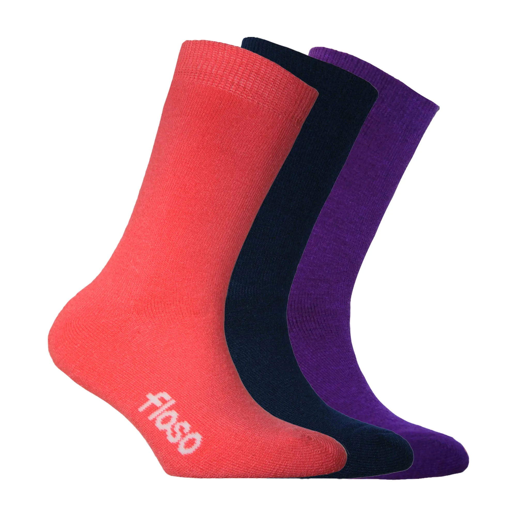 FLOSO Childrens Boys/Girls Winter Thermal Socks (Pack Of 3)