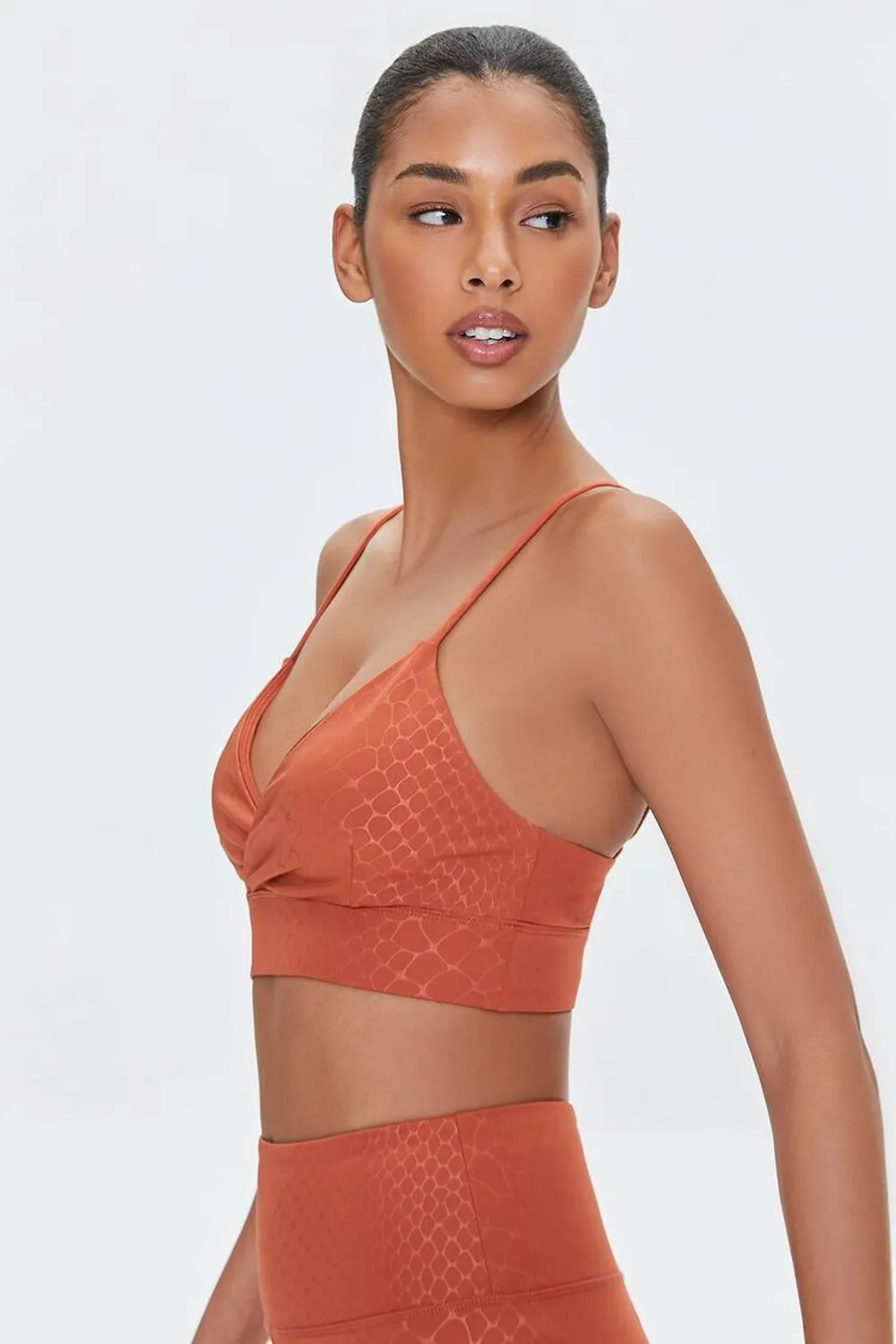 Forever 21 Snake Print Sports Bra