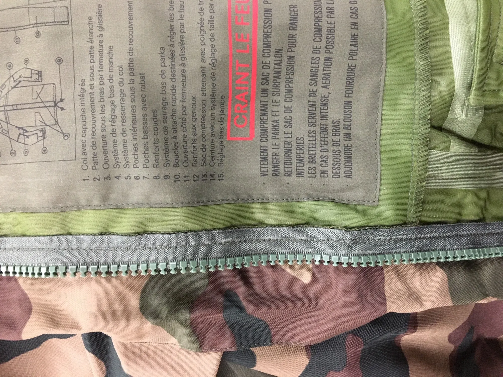 French Army - Woodland CCE Camo "Gore-tex" Jacket - Super Grade