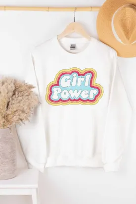 GIRL POWER GRAPHIC SWEATSHIRT PLUS SIZE