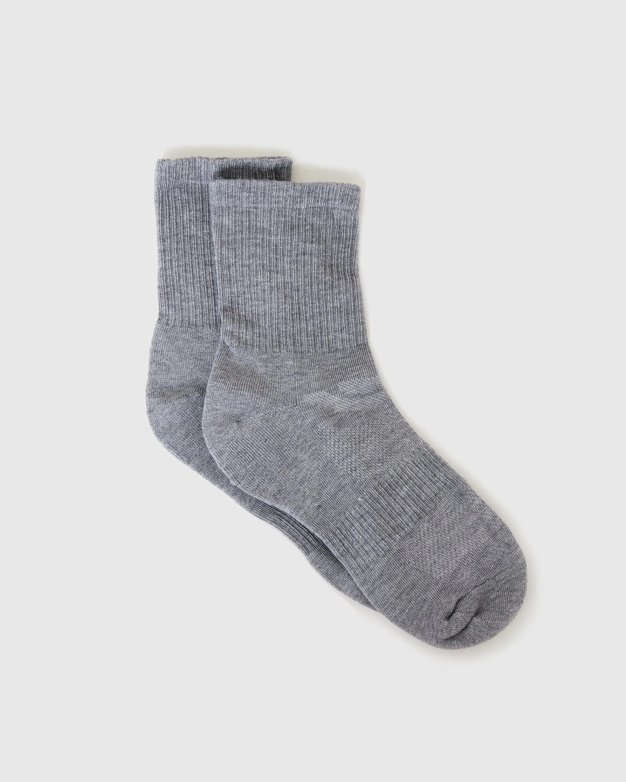 Heather Gray Half Crew Socks 3-Pack