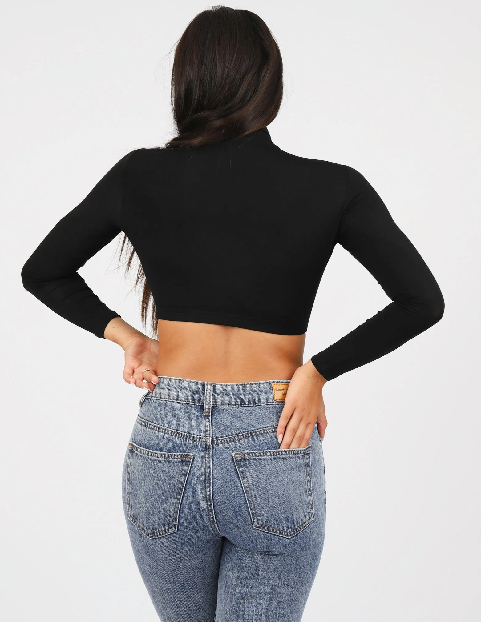 High Neck Crop Body Top