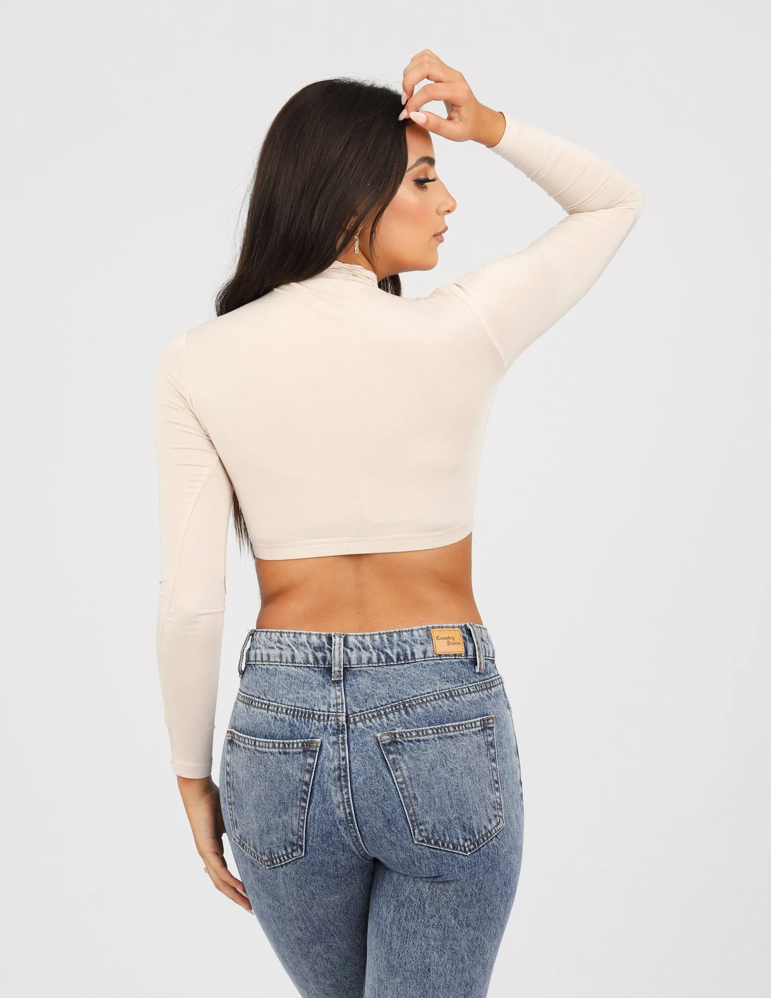 High Neck Crop Body Top