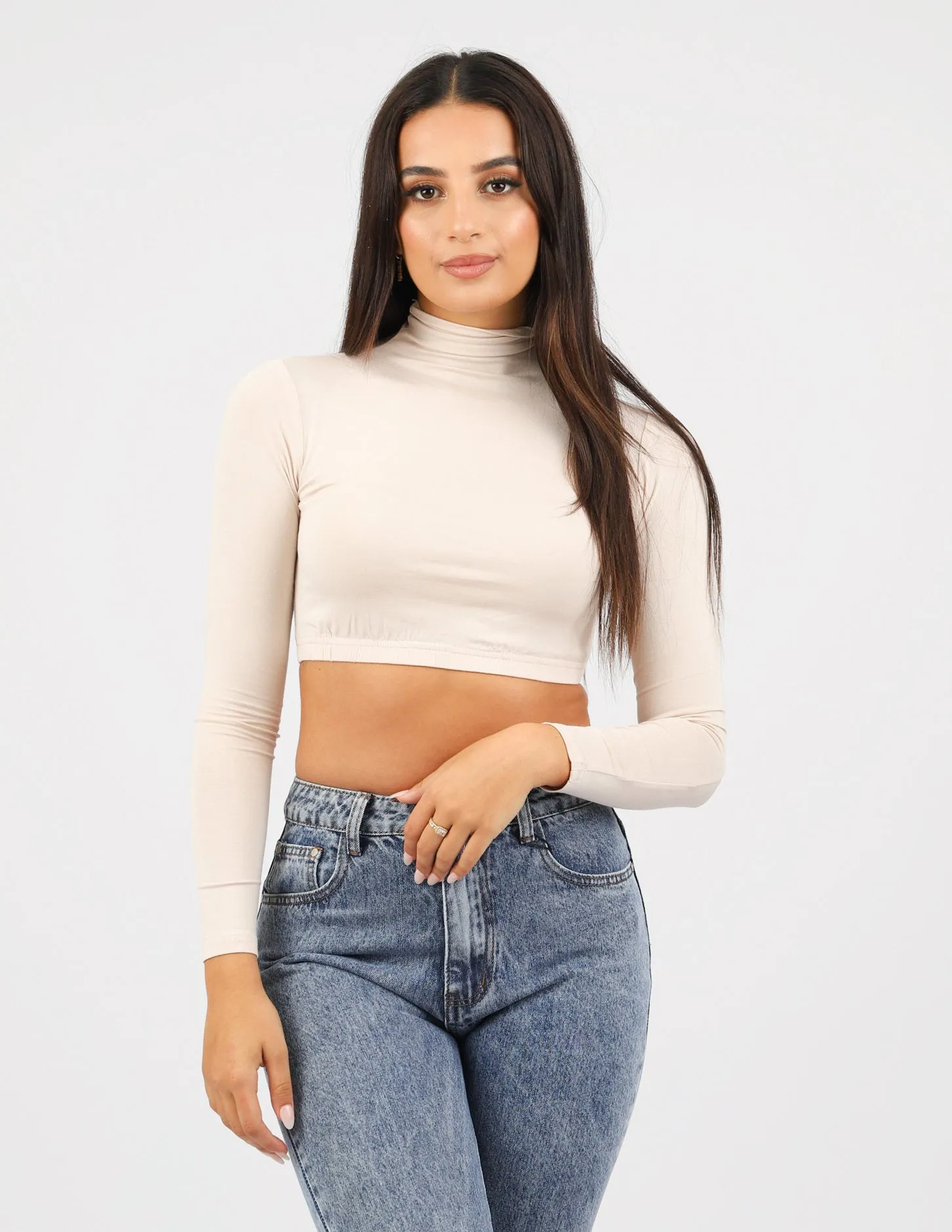 High Neck Crop Body Top