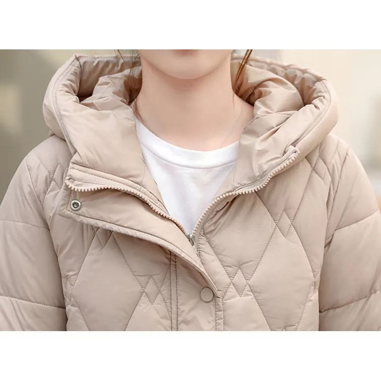 Hooded Quilted Cropped Puffer Jacket