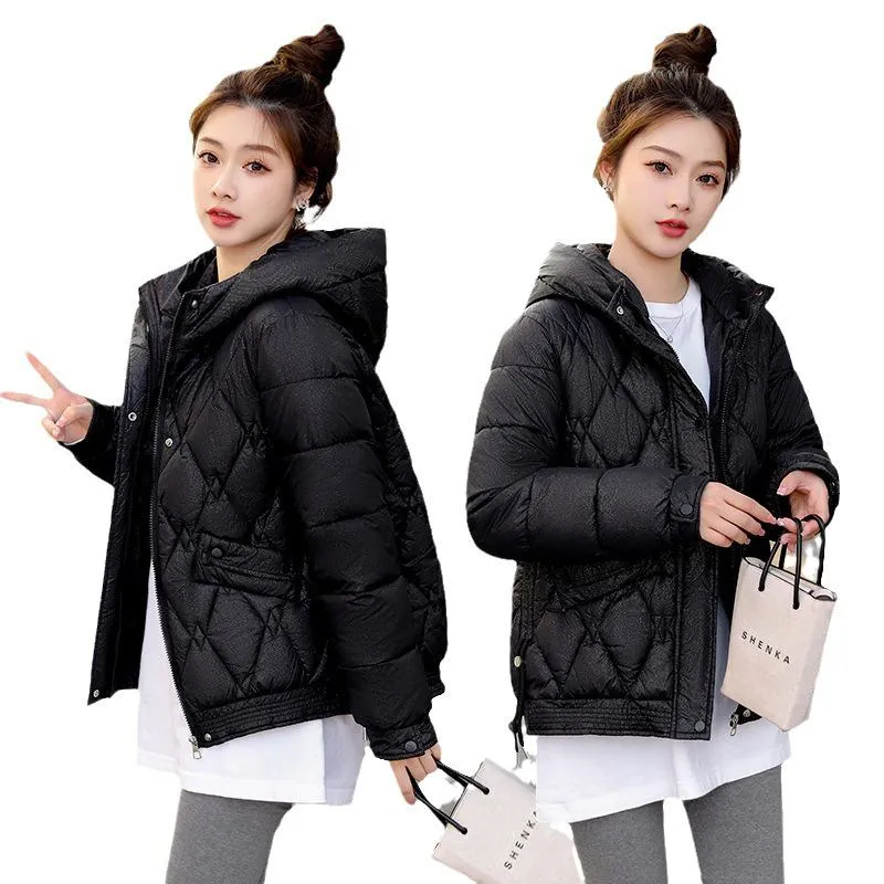 Hooded Quilted Cropped Puffer Jacket