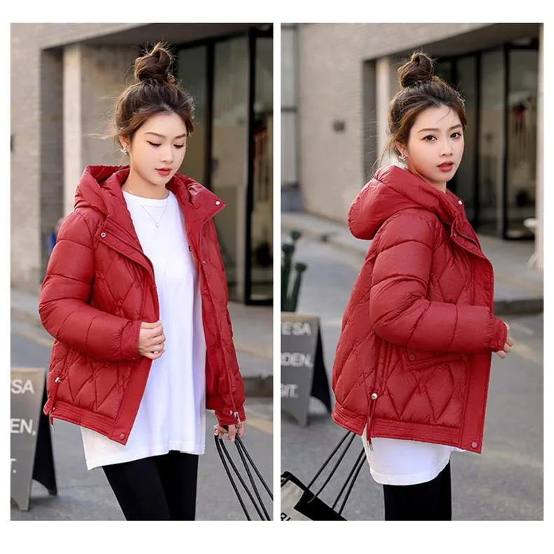 Hooded Quilted Cropped Puffer Jacket