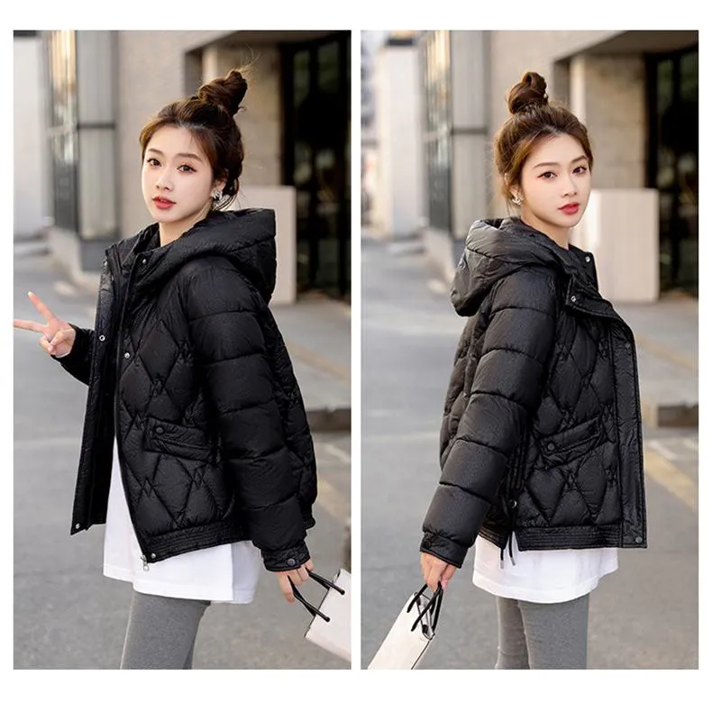 Hooded Quilted Cropped Puffer Jacket