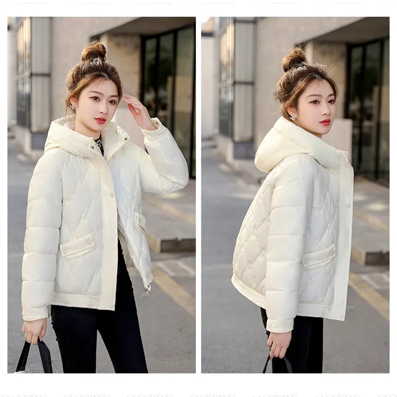 Hooded Quilted Cropped Puffer Jacket