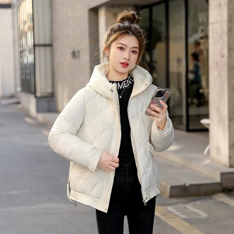 Hooded Quilted Cropped Puffer Jacket