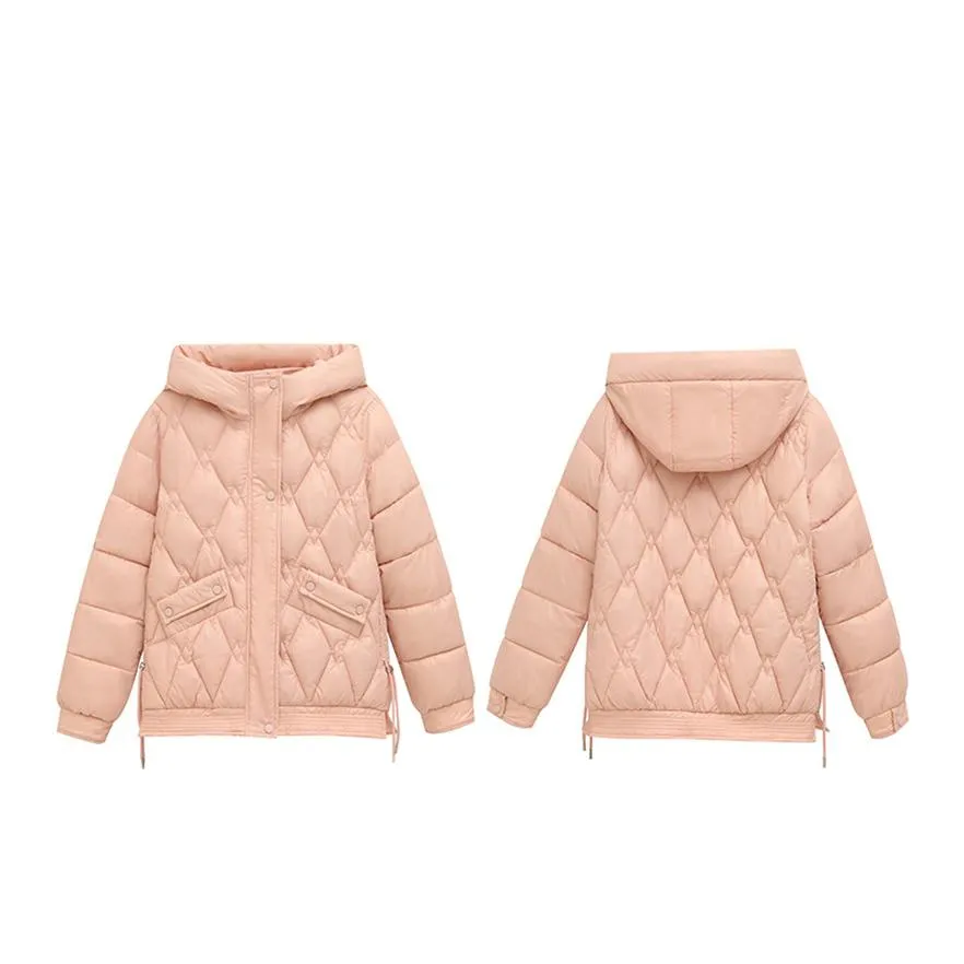 Hooded Quilted Cropped Puffer Jacket