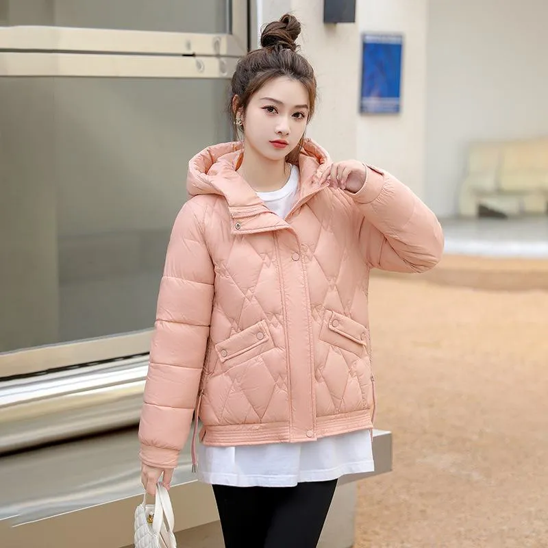 Hooded Quilted Cropped Puffer Jacket