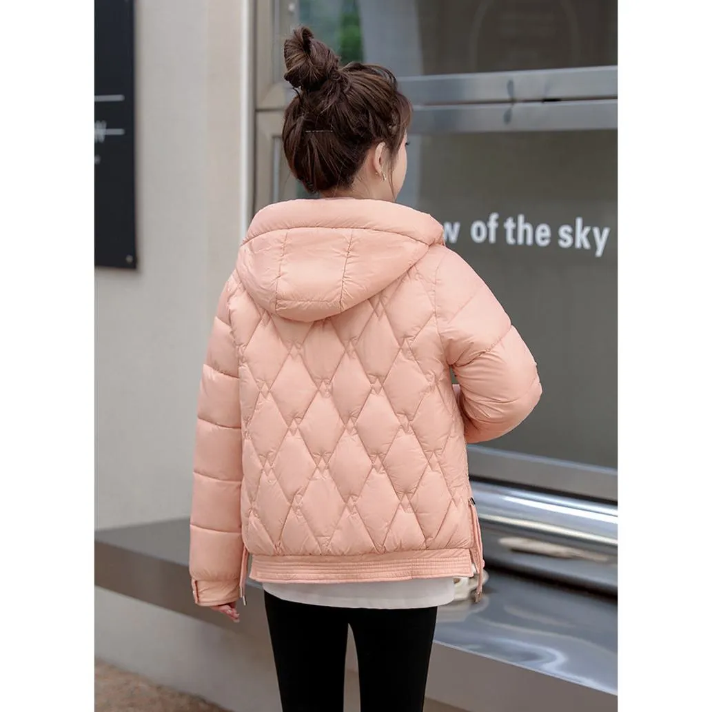 Hooded Quilted Cropped Puffer Jacket