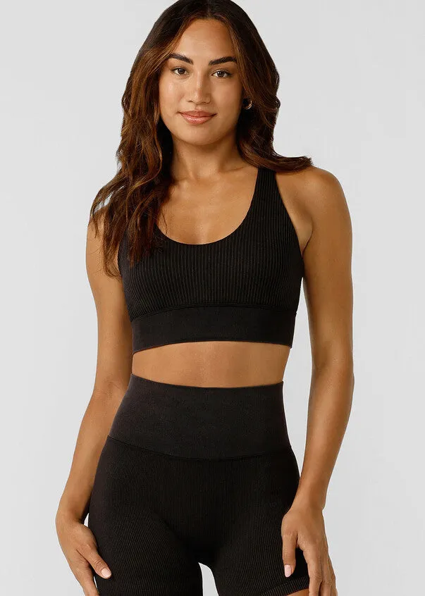 It Girl Wide Rib Seamless Sports Bra