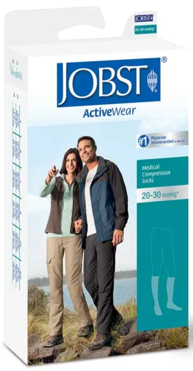 JOBST ActiveWear Knee-High Firm Compression Socks Medium, White