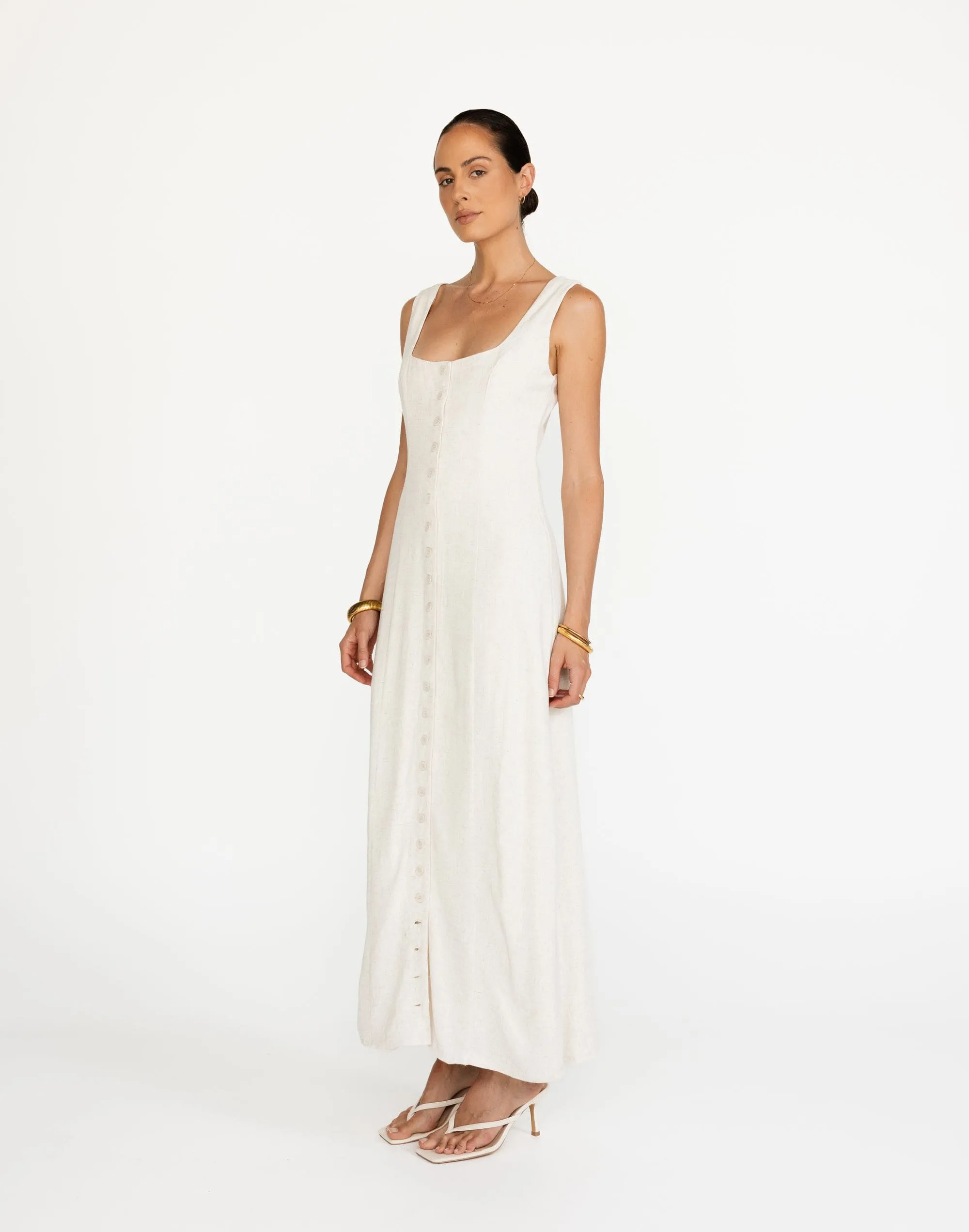 Joni Maxi Dress (Oat)