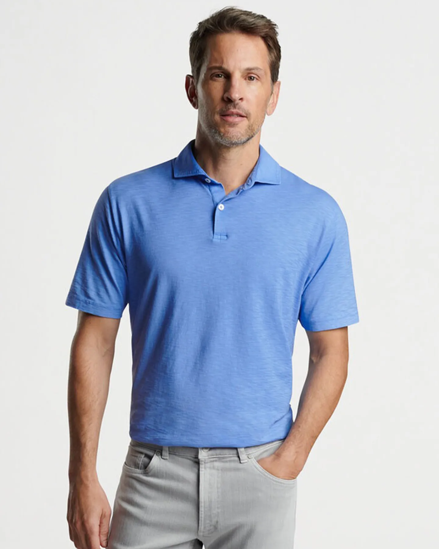 JOURNEYMAN SHORT SLEEVE POLO - REGATTA BLUE