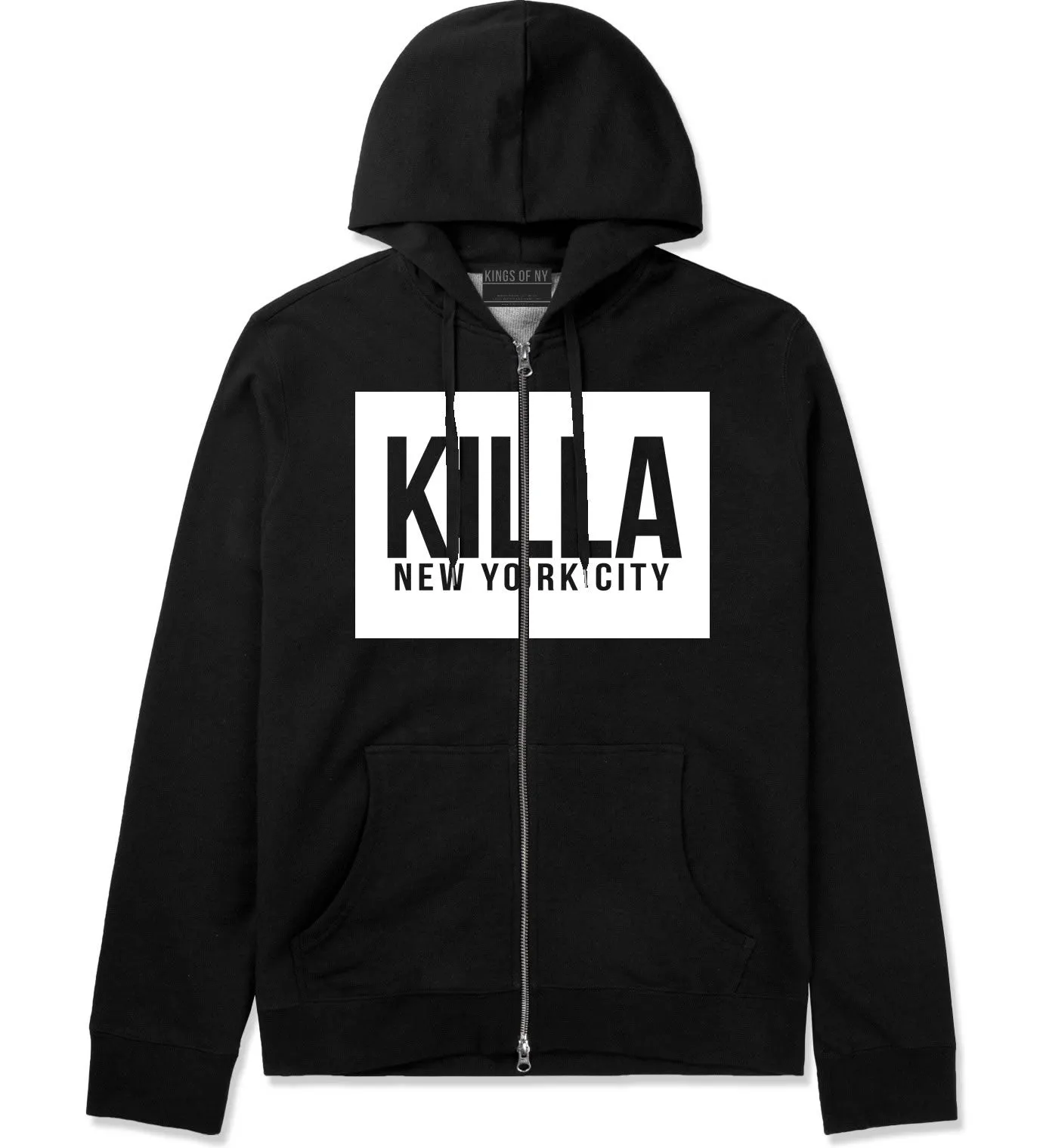 Killa New York City Harlem Zip Up Hoodie Hoody