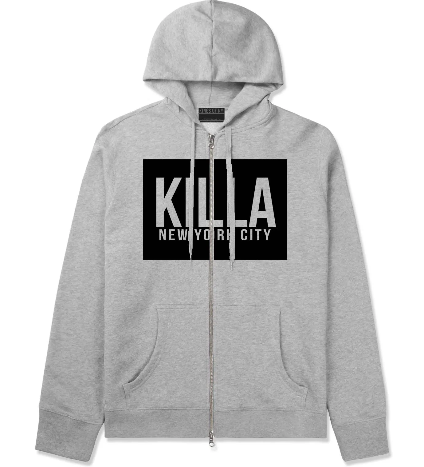 Killa New York City Harlem Zip Up Hoodie Hoody