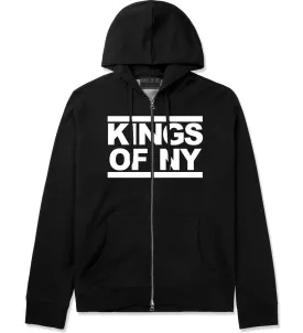 Kings Of NY Run Logo Style Zip Up Hoodie