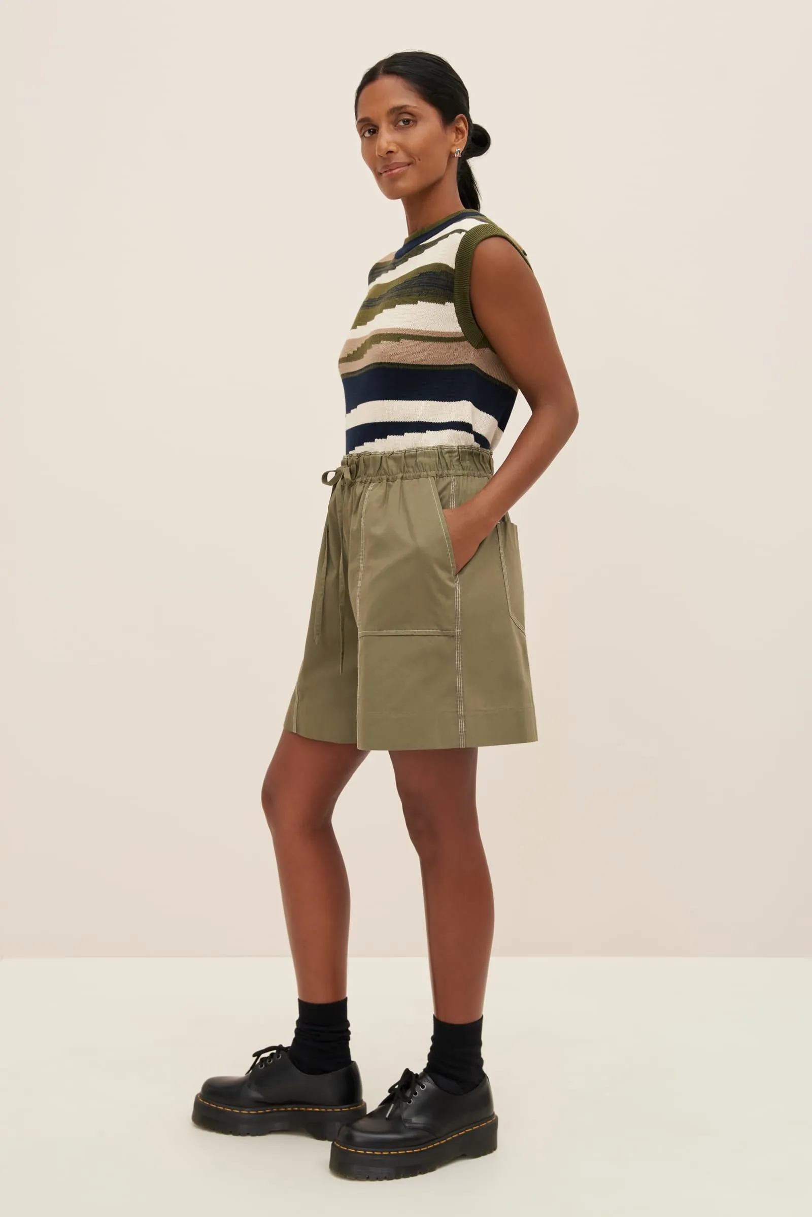 Kowtow Goodall Shorts - Vetiver